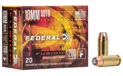 FEF10FS1_1 Federal Fusion 10mm Auto 200 gr SP 20rd