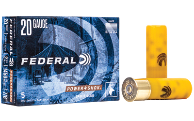 FEF203SS2_1 Federal Power-Shok 20 Ga 2.75″ Sabot Slug 5rd Box