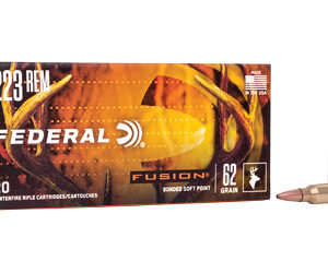 Federal Fusion .223 Rem 62 gr Jacketed Soft Point 20rd