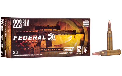 Federal Fusion MSR .223 Rem 62 gr Soft Point, 20rd