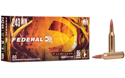 FEF243FS1_1 Federal Fusion .243 Win 95 gr Fusion Soft Point, 20 rd