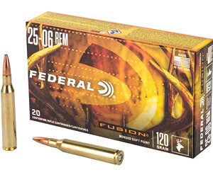 Federal Fusion 25-06 Rem 120gr Bonded BT – 20rd Box