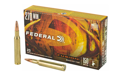 FEF270FS2_1 Federal Fusion .270 Win 150gr Soft Point – 20rd
