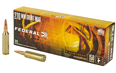 Federal Fusion .270 WSM 150gr Soft Point — 20rd Box