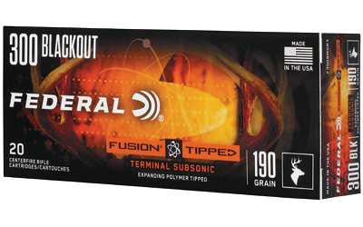 Federal Fusion .300 AAC Blackout 190gr Subsonic 20rd Box