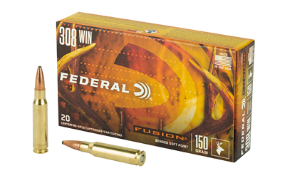 FEF308FS1_1 Federal Fusion .308 Win 150 gr Soft Point – 20rd Box