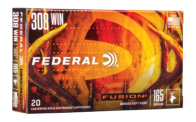 FEF308FS2_1 Federal Fusion .308 Win 165 gr Soft Point 20rd