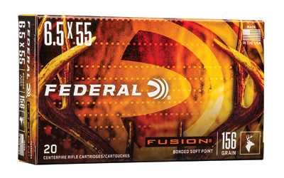 Federal Fusion 6.5×55 Swedish 156gr SP 2500 fps