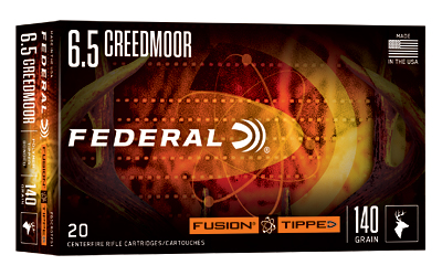FEF65CRDTFS1_1 Federal Fusion 6.5 Creedmoor 140gr Tipped 20rd Box
