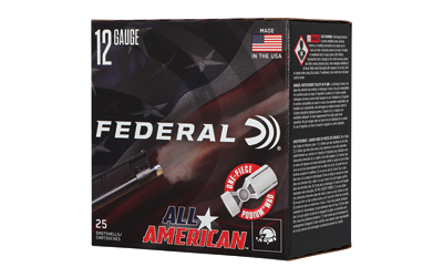 Federal All American 12ga 2-3/4″ 1oz #7.5 25/Box
