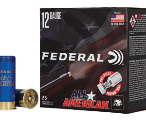 Federal All-American 12GA 2-3/4in 1oz #8 Shot 25/Box