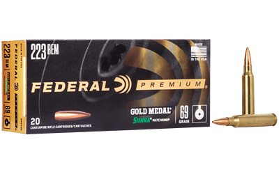 FEGM223M_1 Federal Gold Medal 223 Rem 69gr MatchKing BTHP 20rd