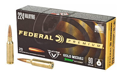 FEGM224VLK1_1 Federal Gold Medal 224 Valkyrie 90gr MatchKing BTHP 20rd