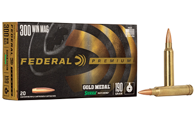 FEGM300WM_1 Federal Gold Medal .300 Win Mag 190gr MatchKing 20rd