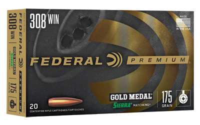 FEGM308M2_1 Federal Gold Medal .308 Win 175gr Sierra MatchKing 20rd