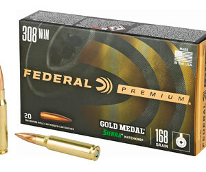 Federal Gold Medal .308 Win 168 gr Sierra MatchKing BTHP