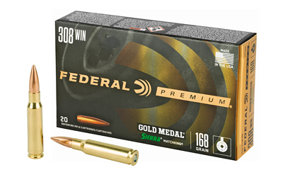 FEGM308M_1 Federal Gold Medal .308 Win 168 gr Sierra MatchKing BTHP