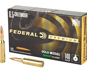 Federal Gold Medal 6.5 Creedmoor 140gr Sierra MatchKing 20rd