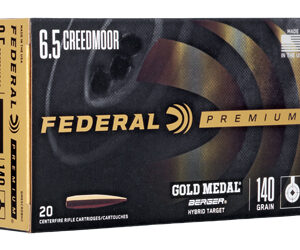 Federal Gold Medal 6.5 Creedmoor 140gr Match Ammo, 20rd