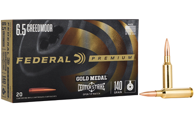 FEGM65CRDOTM1_1 Federal Gold Medal CenterStrike 6.5 Creedmoor 140gr OTM