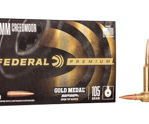 Federal Gold Medal 6mm Creedmoor 105gr Berger Hybrid, 20rd