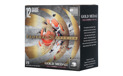 FEGMT1218_1 Federal Gold Medal Paper 12 Gauge 2-3/4in 1 oz #8 25/Box