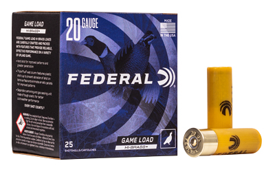 Federal Game-Shok Hi-Brass 20 Gauge 2.75 in 1 oz #6 25rd