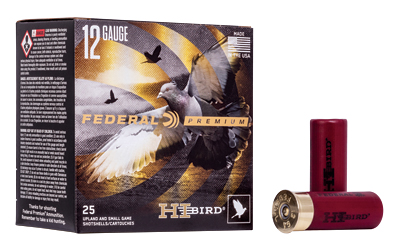 FEHVF128_1 Federal Hi‑Bird 12 Gauge 2-3/4″ 1-1/8oz #8, 25rd Box