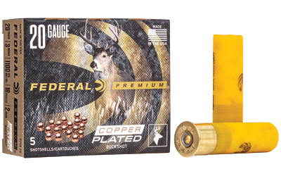 Federal Premium Vital-Shok 20ga 3″ Buckshot 5rd Box