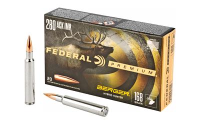 FEP280AIBCH1_1 Federal Premium .280 Ackley Improved 168 gr Berger Hybrid – 20rd
