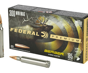 Federal Premium .300 Win Mag 185 gr Berger Hybrid Hunter 20rd