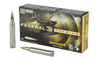 FEP300WBCH1_1 Federal Premium .300 Win Mag 185 gr Berger Hybrid Hunter 20rd