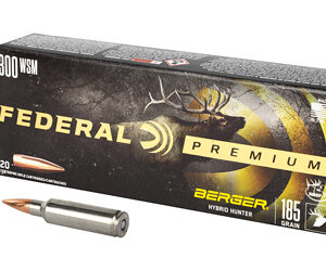 Federal Premium 300 WSM 185 gr Berger Hybrid Hunter, 20 Rd