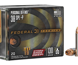 Federal Hydra-Shok Deep .38 Special +P 20rd Box