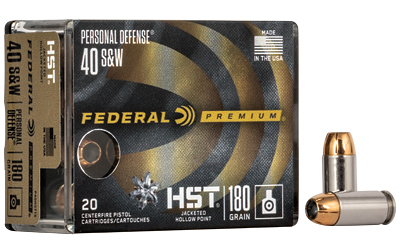 Federal Premium HST .40 S&W 180gr JHP 20rd