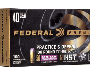 Federal Practice & Defend .40 S&W 180 gr HST/Syntech 100 rd