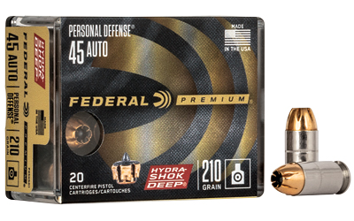 FEP45HSD1_1 Federal Hydra-Shok Deep .45 ACP 210gr JHP 20rd