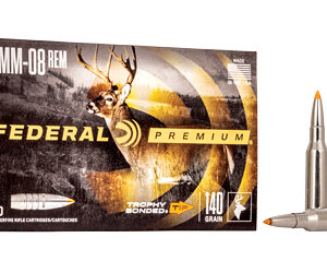 Federal Premium 7mm-08 Rem 140 gr Trophy Bonded Tip, 20 ct