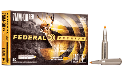 FEP708TT2_1 Federal Premium 7mm-08 Rem 140 gr Trophy Bonded Tip, 20 ct