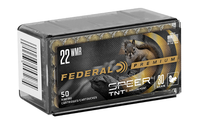 Federal Premium .22 WMR 30gr Speer TNT JHP 50rd