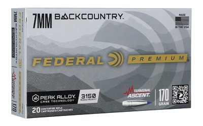 FEP7BCTA3_1 Federal Terminal Ascent 7mm Backcountry 170gr 20rd Box