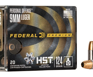 Federal Premium HST 9mm 124gr JHP 20rd Box