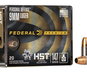 Federal Premium HST 9mm Luger 147 gr JHP, 20rd