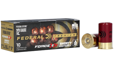 FEPD129FX200_1 Federal Premium Force X2 Shorty 12ga 1.75″ 00 Buck 10rd