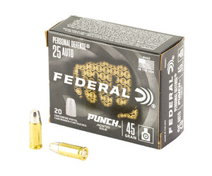 Federal Punch Personal Defense .25 ACP 45gr 20rd