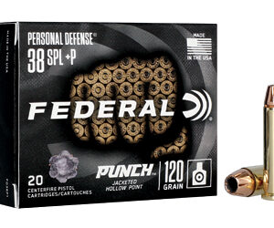 Federal Punch .38 Special +P 120 gr JHP – 20 rd Box