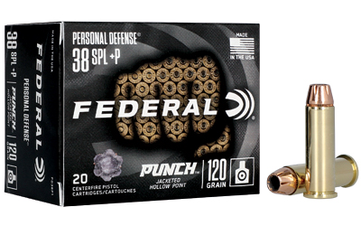 Federal Punch .38 Special +P 120 gr JHP – 20 rd Box