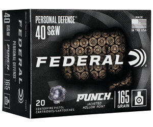 Federal Punch .40 S&W 165gr JHP 20rd