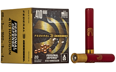 FEPD413JGE4B_1 Federal Premium Personal Defense .410 3″ 9-Pellet #4 Buckshot 20rd