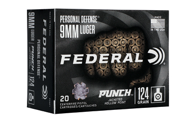 Federal Premium Punch 9mm Luger 124gr JHP – 20rd